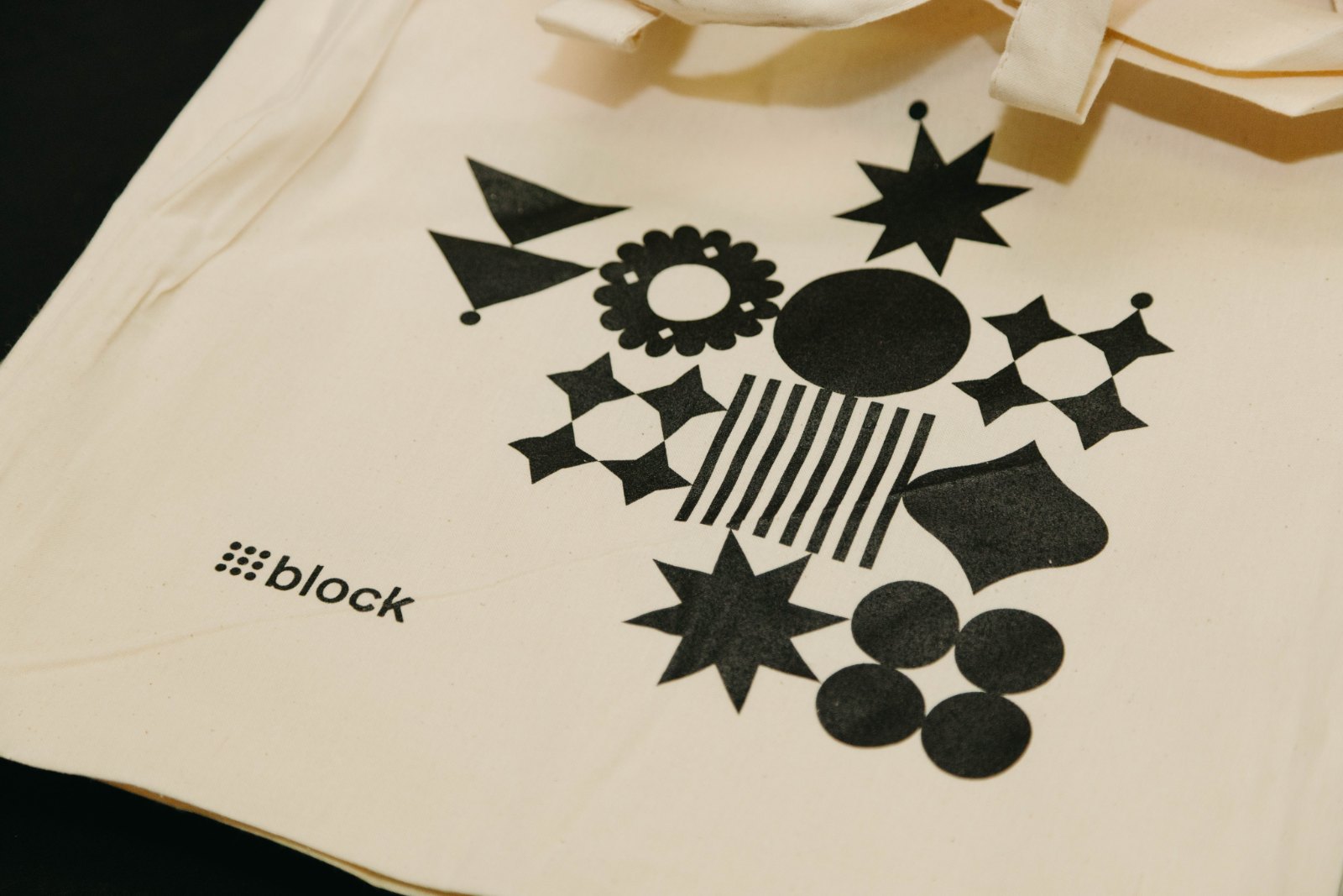 A Block tote bag